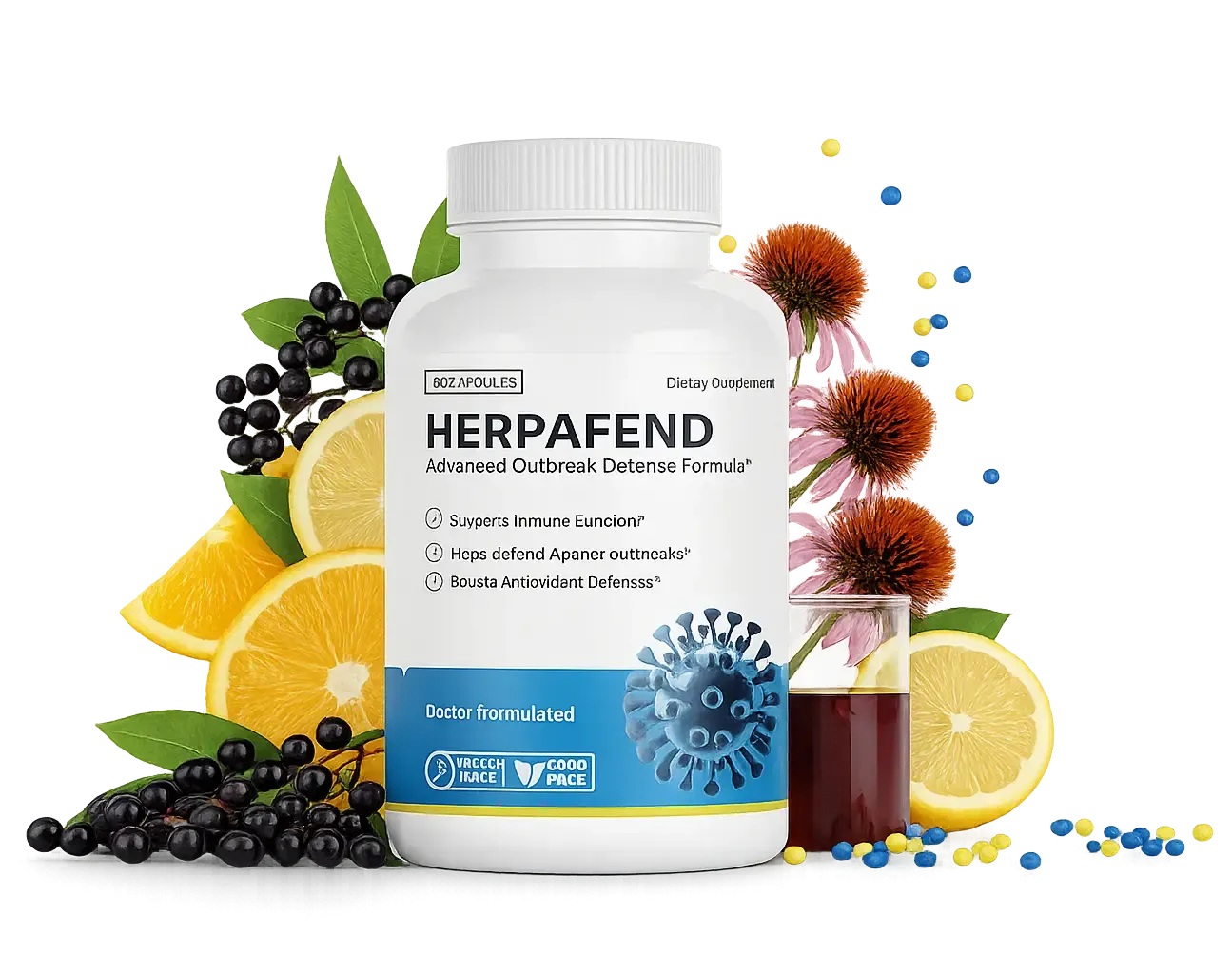 HerpaFend supplement bottle